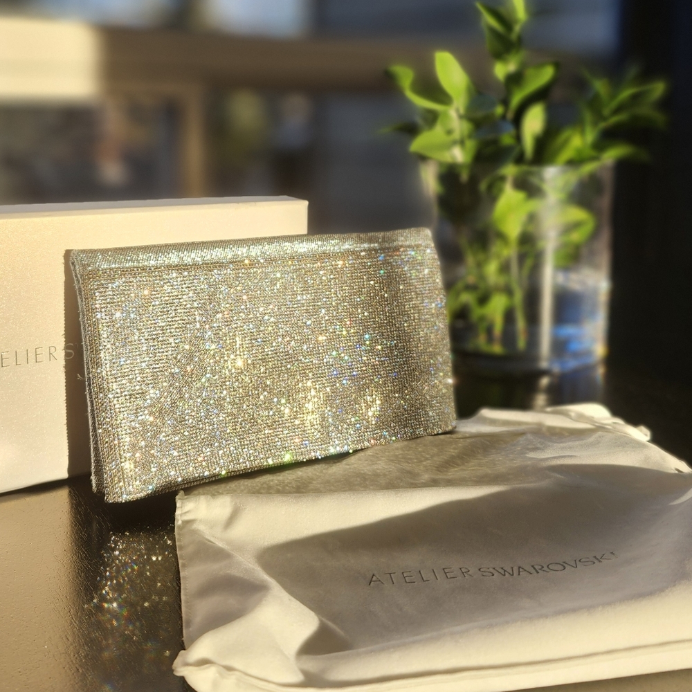 Atelier Swarovski Silver Clutch